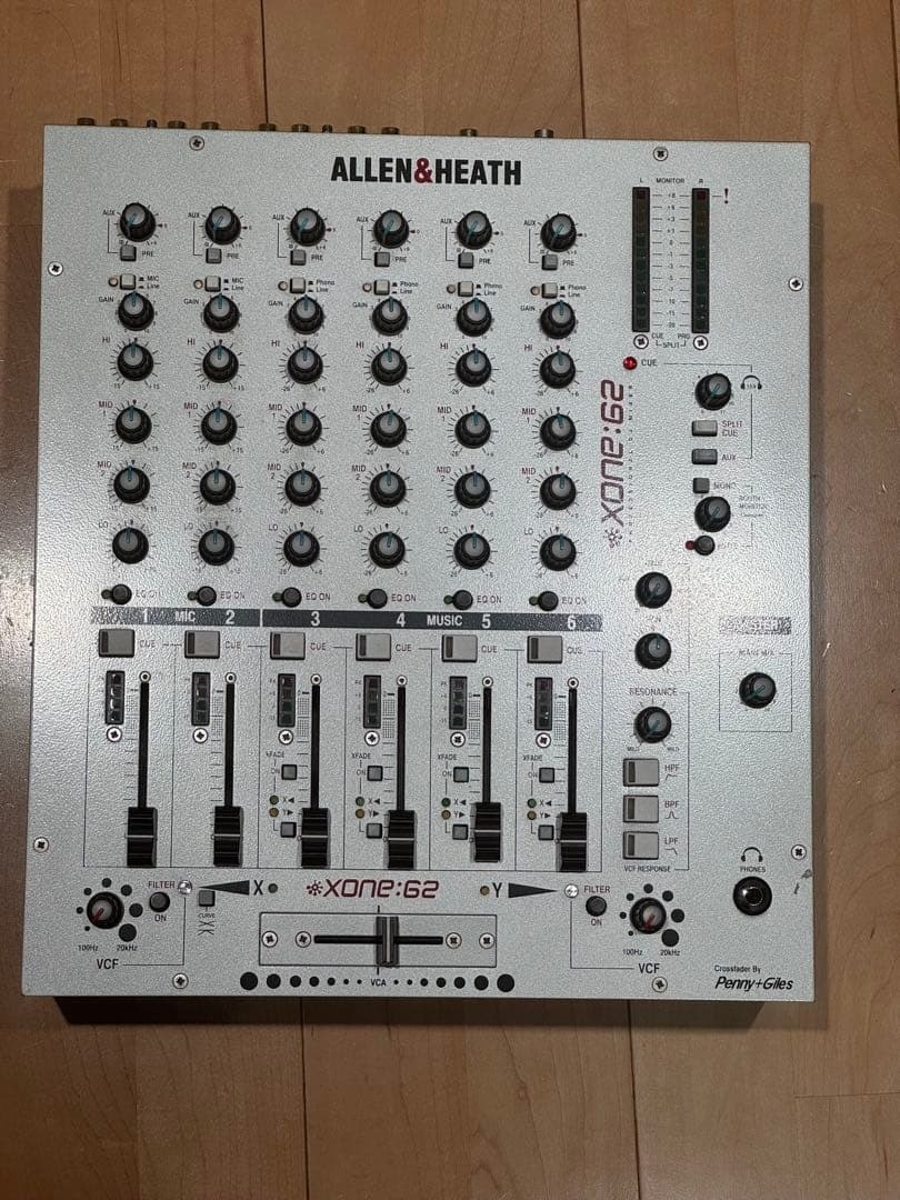 Allen & Heath Xone:62 Professional 6-Channel DJ Mixer Penny+Giles VCF Tested