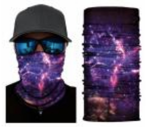 Neck Gaiter Face Mask Fishing Sun Headwear Protection Space Galaxy