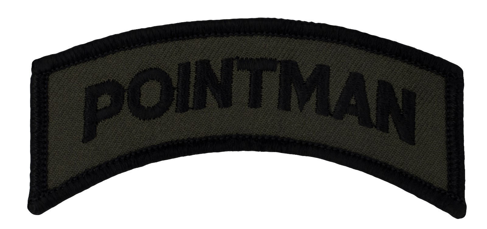 Pointman OD Subdued Tab (370) 3 1/2" x 1 1/2" Embroidered Patch 55111
