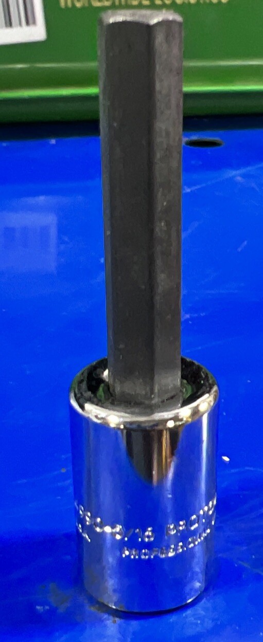 Proto J4990-5/16 Hex Bit Socket, 3/8" Drive -Made in USA NEW