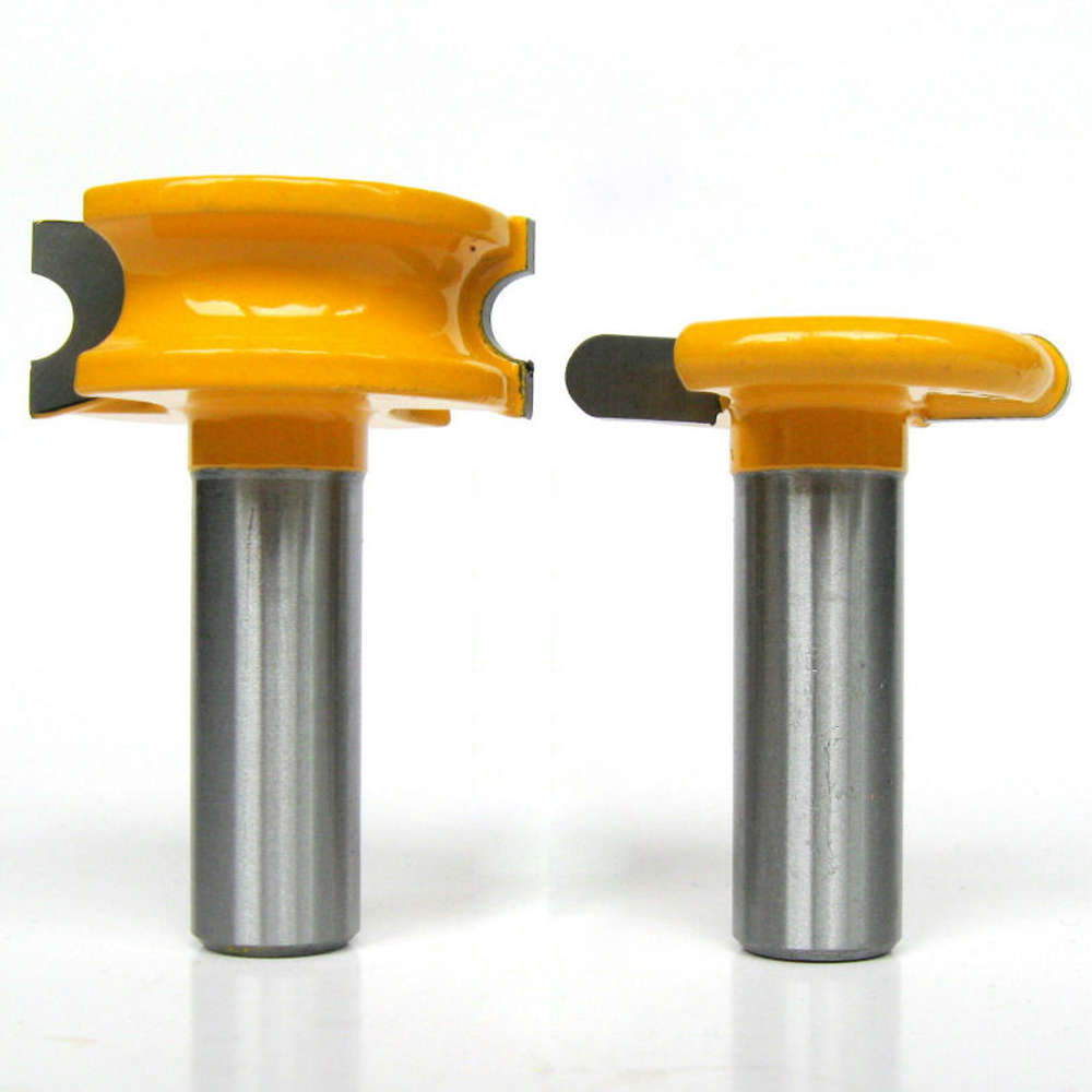 2 pc 1/2" SH 1/4" Dia. Canoe Flute and Bead Router Bit