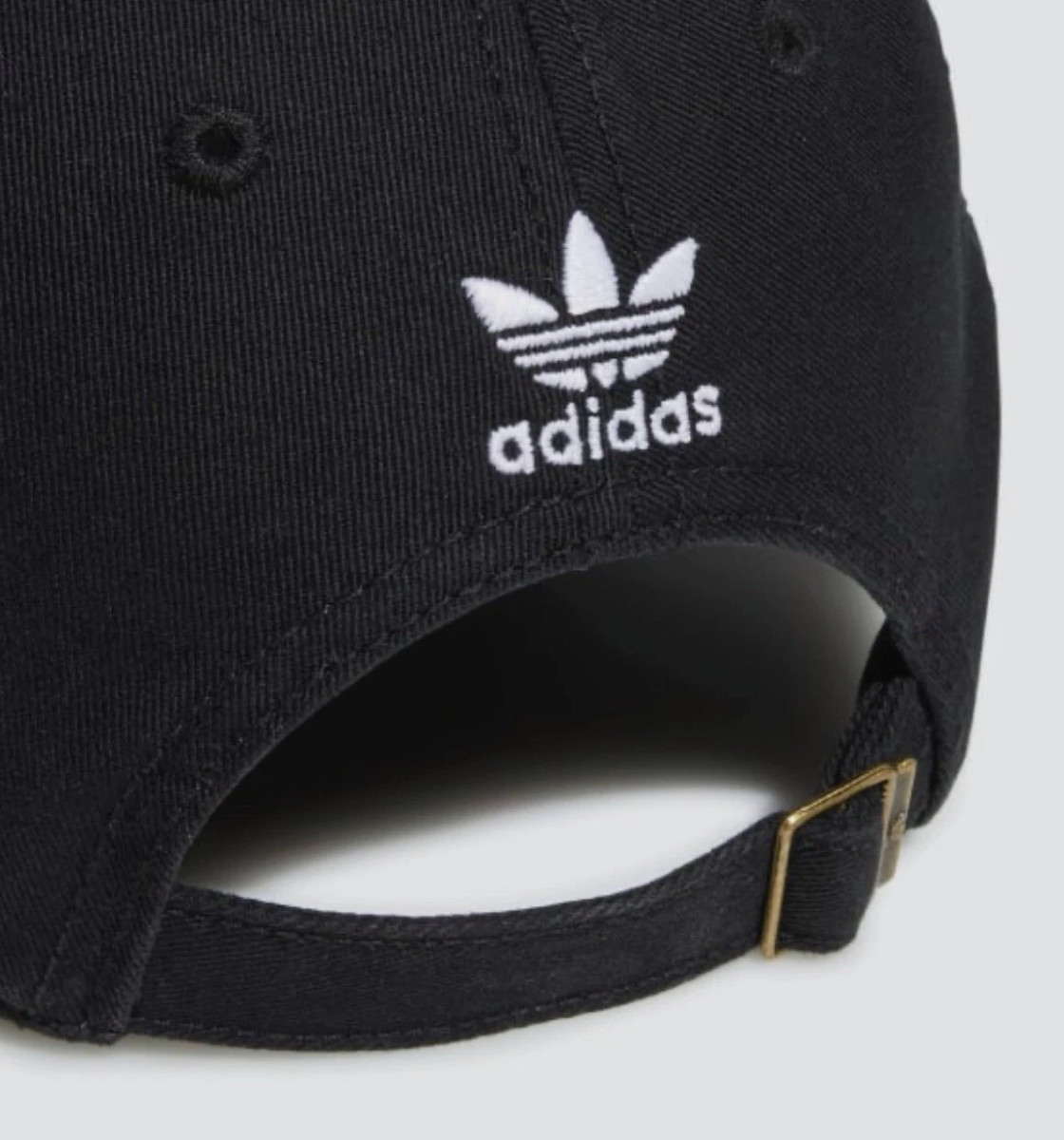 adidas Men’s Black Relaxed Strapback Cap BH7137