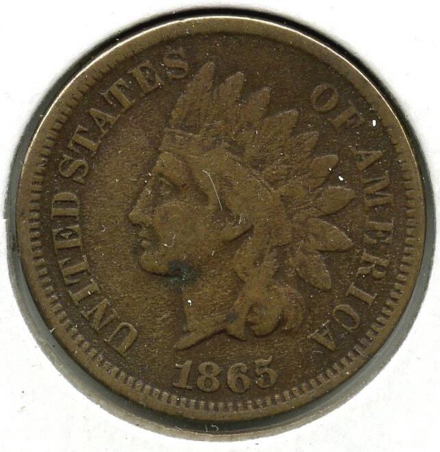 1865 Indian Head Cent Penny - C957