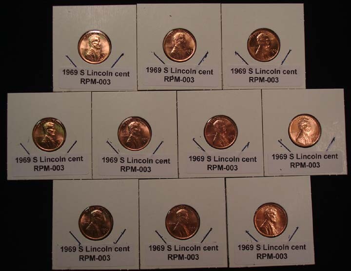 1969 S Lincoln Cent RPM #3 GEM BU