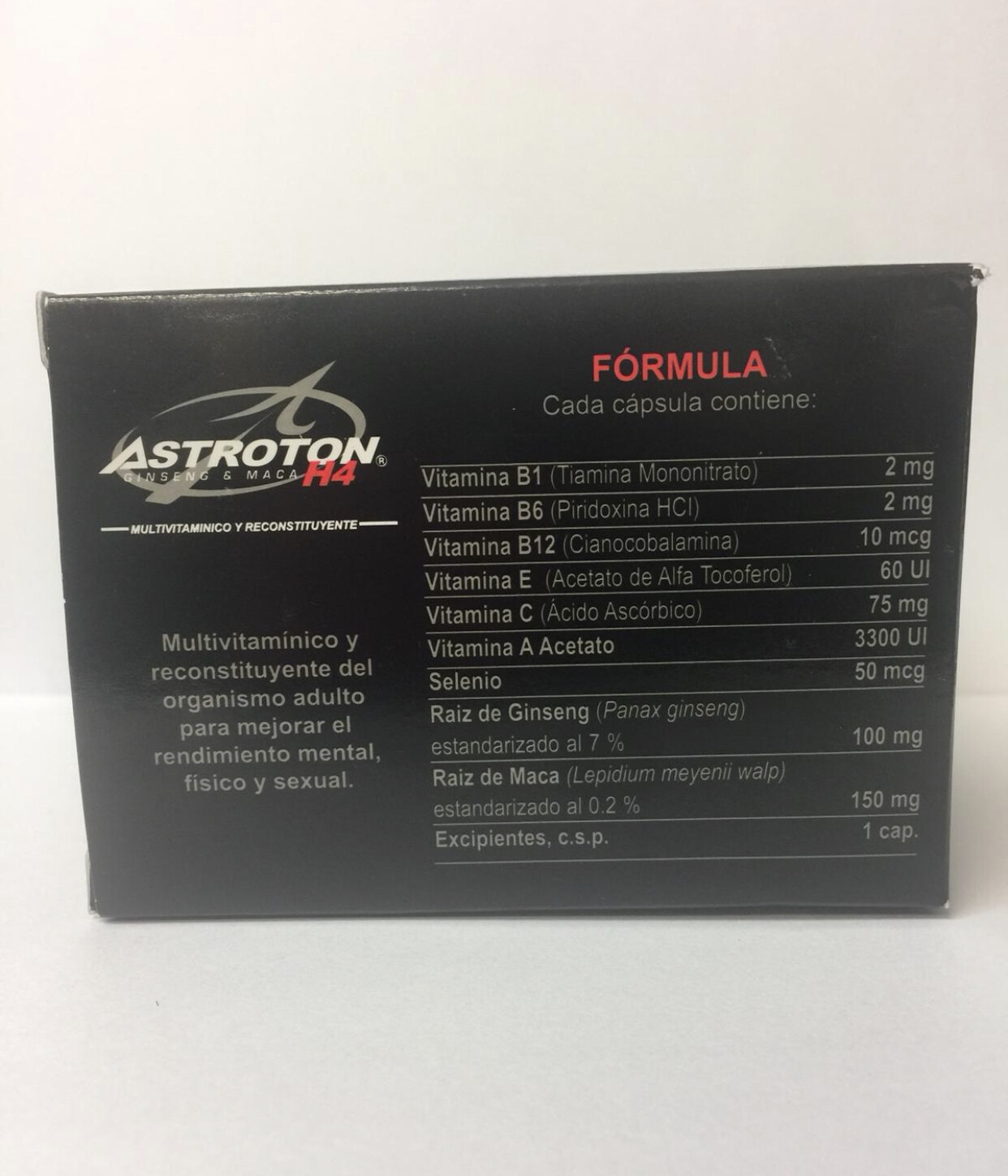 ASTROTON H4 GINSENG & MACA 60 CAPSULAS