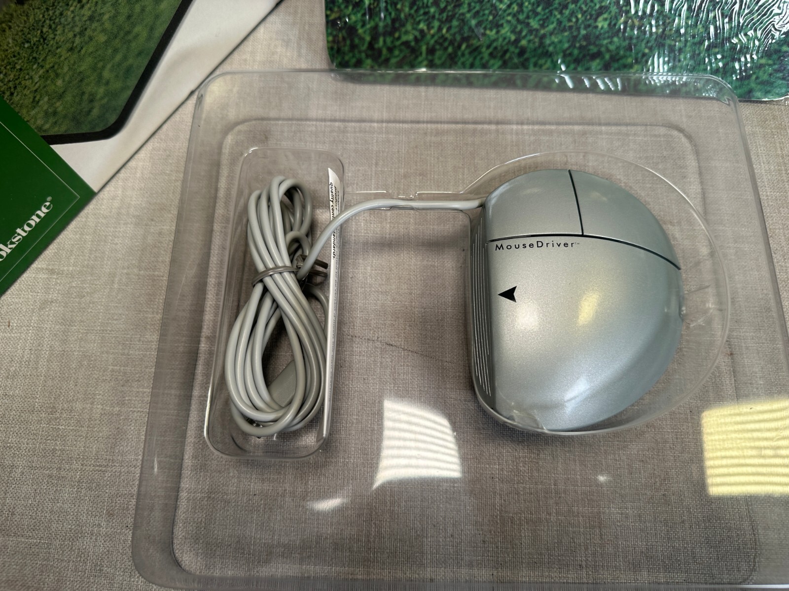 NOS! Brookstone Vintage Computer Mouse Golf Driver Set Ps/2 PGA w/ MousePad ps2