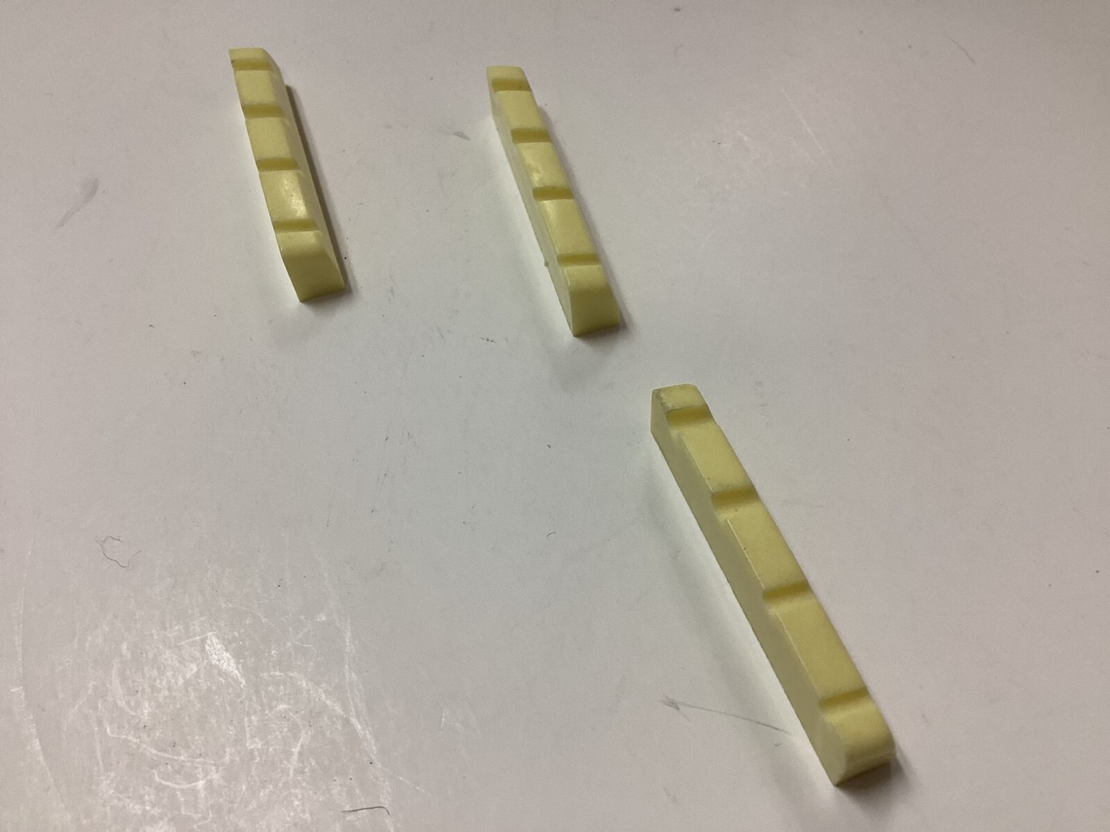 Bass Guitar Nut (3) PLastic Bone Color