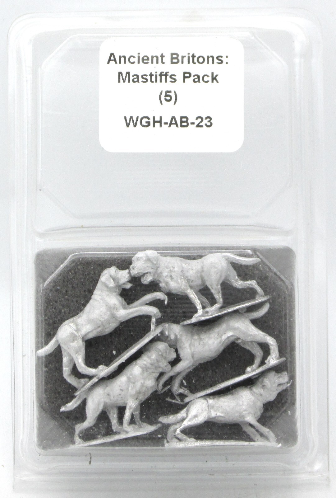 Hail Caesar WGH-AB-23 Mastiff Pack (5) [Random] (Ancient Britons) Dogs Warhounds