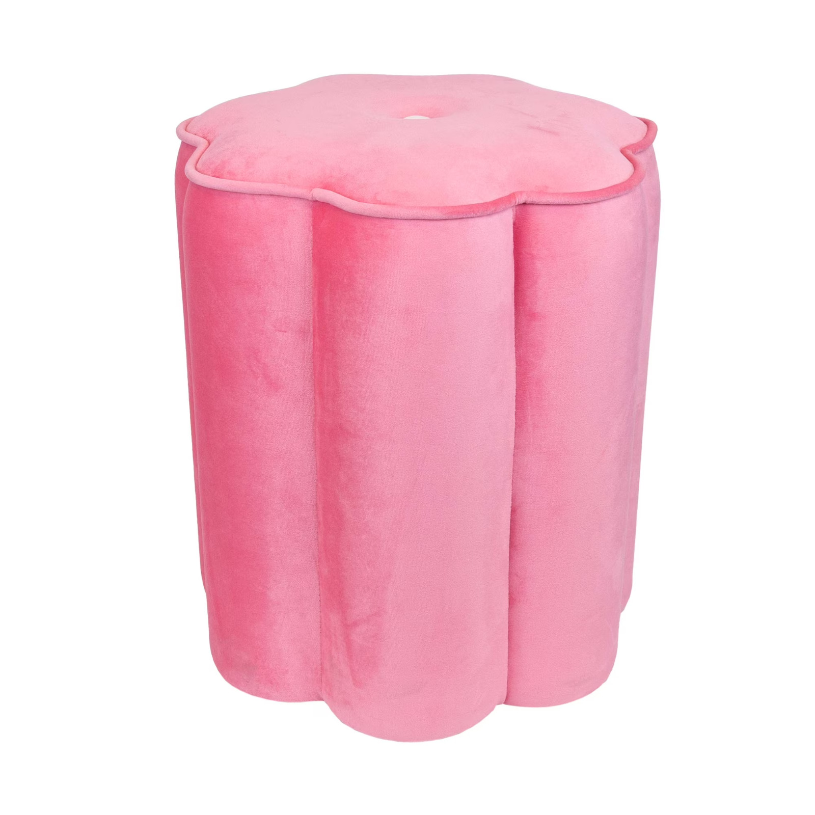 Mainstays Kids Flower Petal Ottoman, Pink