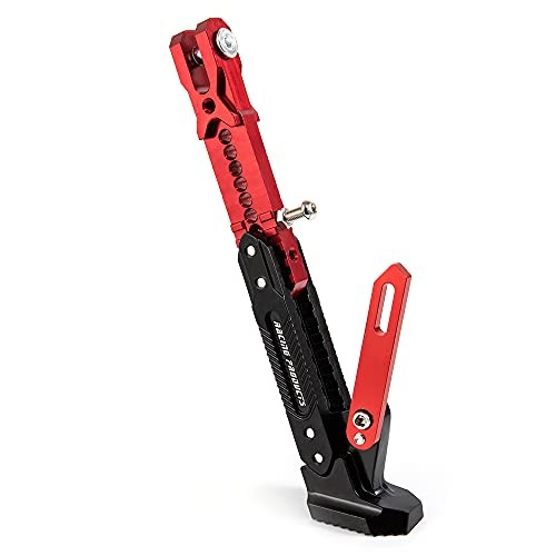 Motorcycle Kickstand Adjustable Foot Side Support Parking Kickstand for Red