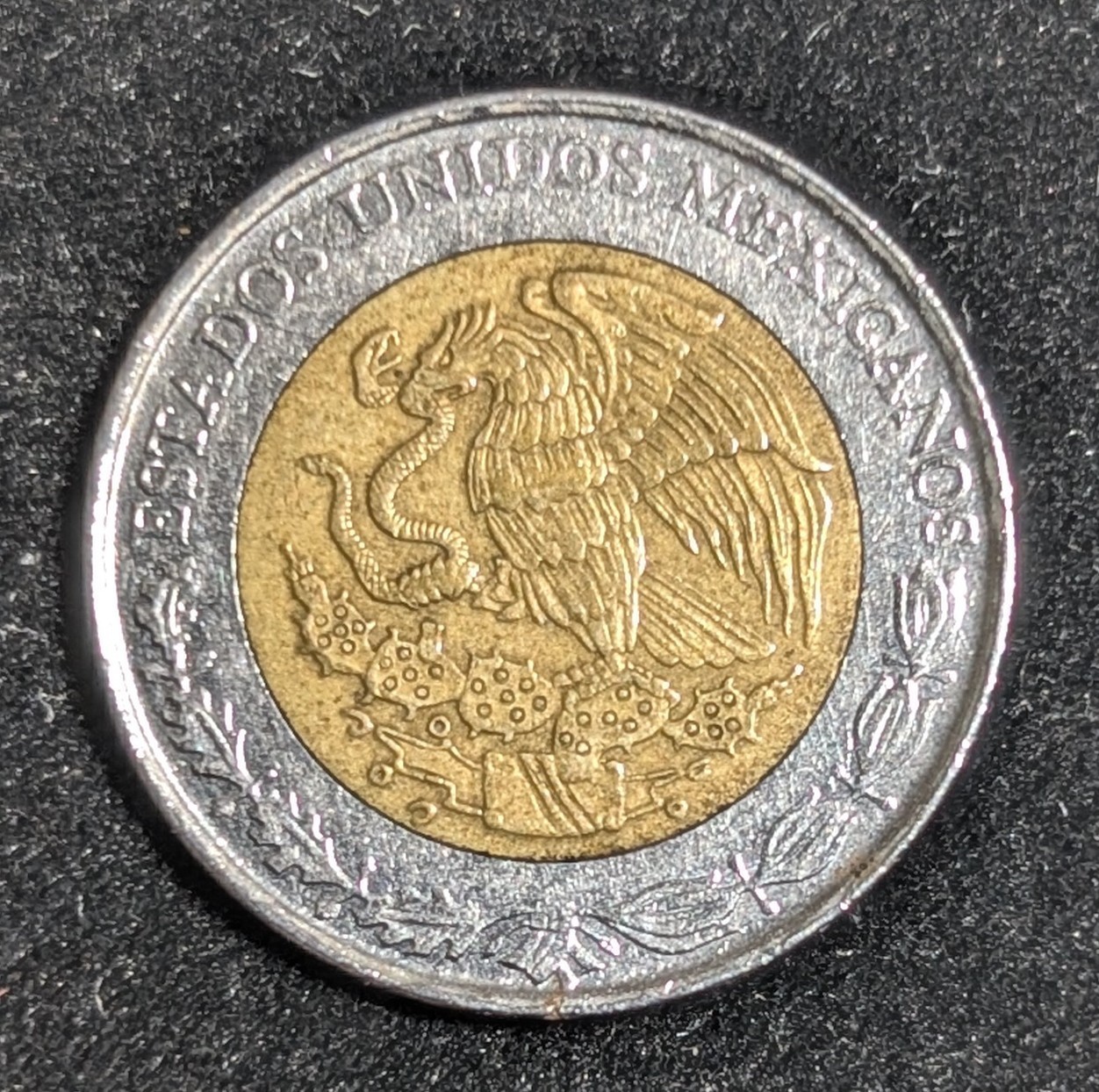 1992 Mexico 1 Pesos Circulated KM# 550