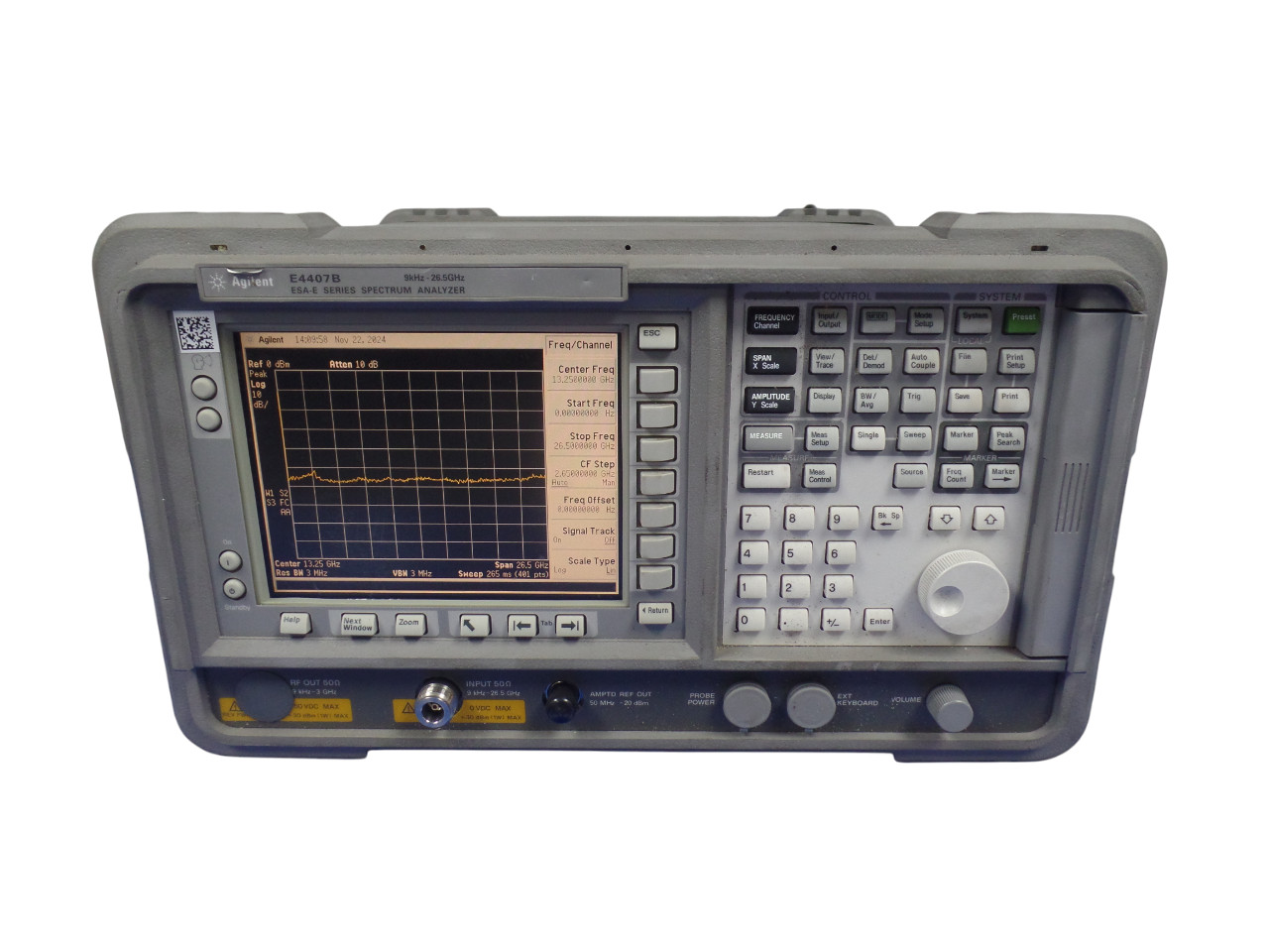 Agilent E4407B ESA-E Spectrum Analyzer 9 kHz - 26.5 GHz  - Free Shipping