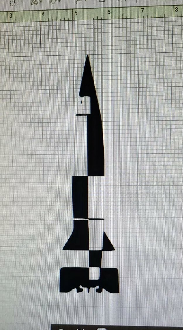 Goblin Space Shuttle Satellite Alpha V-2 model rocket decal custom rocket decals