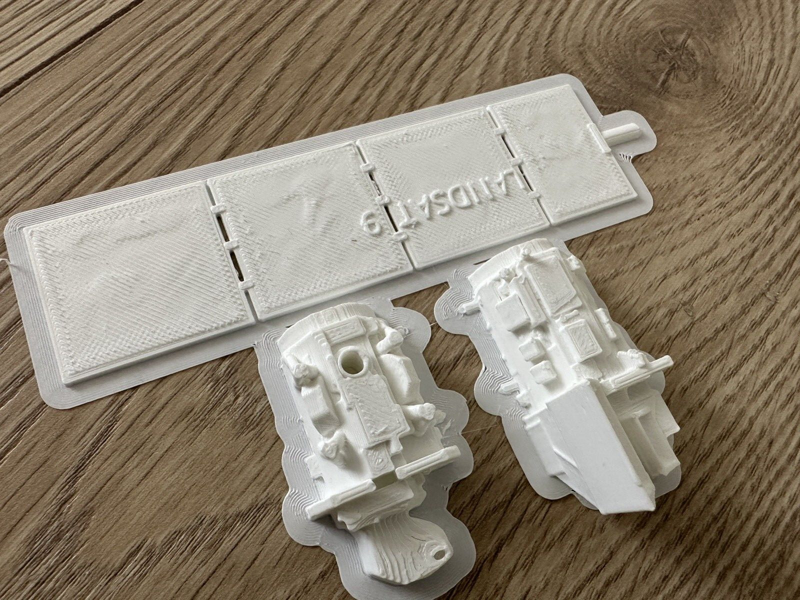 3d printed Landsat 9 satellite, 1:36