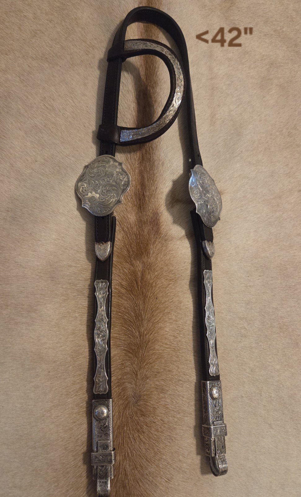 "MSI" VTG STERLING SILVER STATEMENT SHOW HEADSTALL EAR BIT CLIP BRIDLE