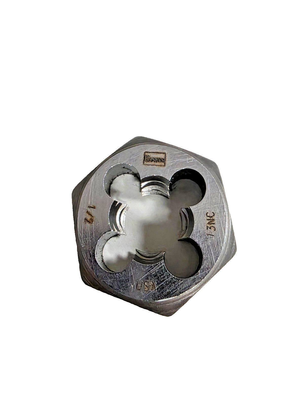 6544 1/2-13 X 1" NC Hex Die Irwin Hanson CS USA RH Rethreading Carbon Steel
