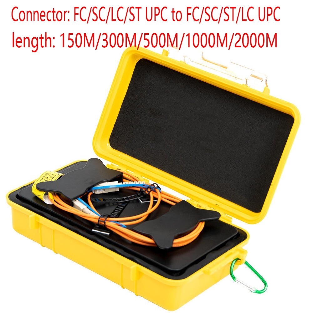 FTTH MM OM2 OTDR Launch Cable Box 1/2KM SC/FC/LC/ST UPC OTDR Dead Zone Eliminato