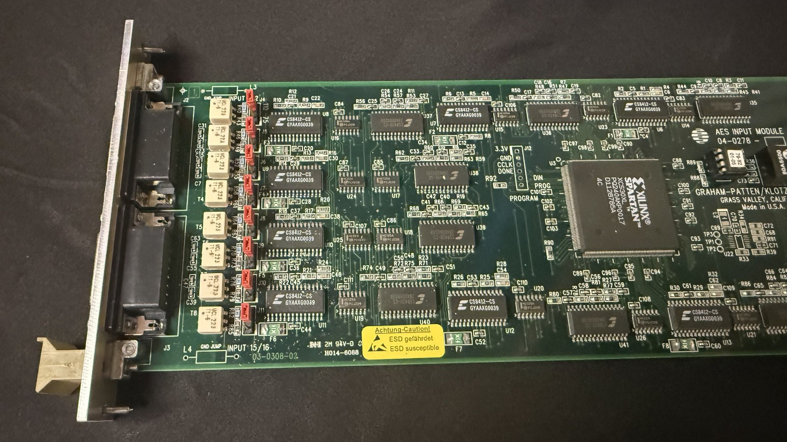 Klotz Digital Vadis V719 8Ch AES/SRC Input Card 04-0278-00A - COSMETIC FLAWS