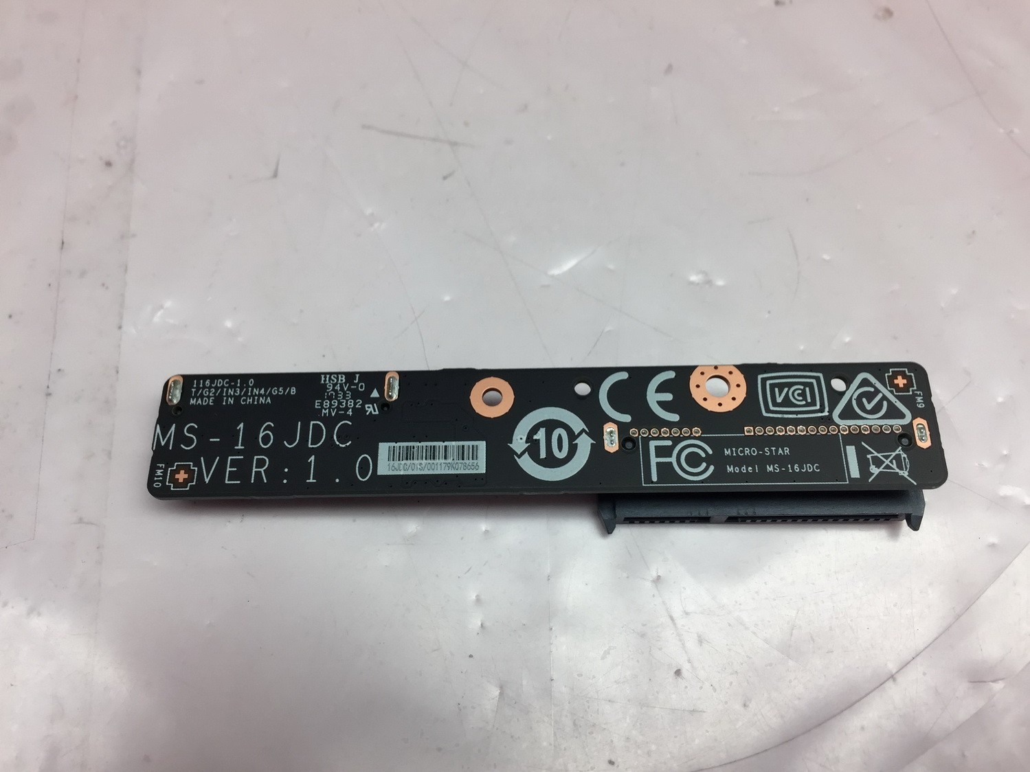 Genuine MSI PL62 MS-16JD Series 15.6" Laptop HDD Hard Drive Connector MS-16JDC