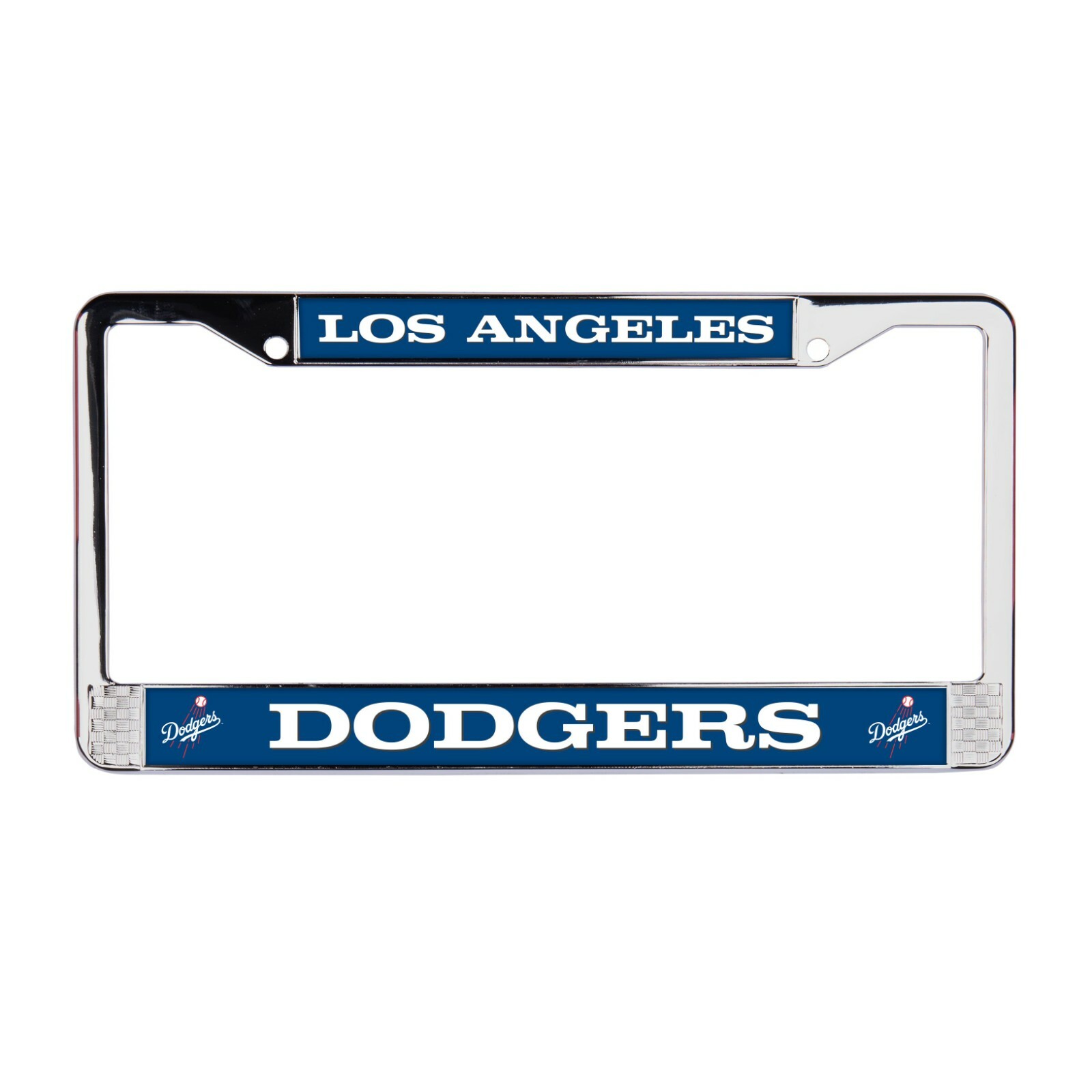 Los Angeles Dodgers MLB 3D Polyurethane Domed Chrome License Plate Frame Car-SUV