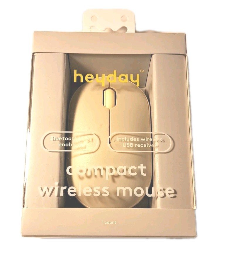 Heyday Compact Wireless Mouse  Bluetooth 5.1 Enabled  New Inbox Sealed