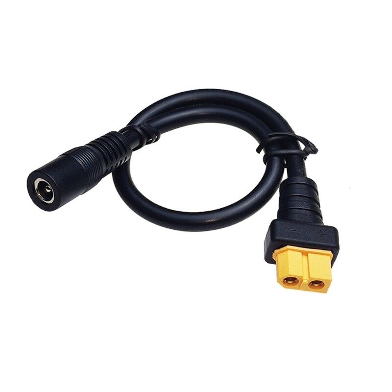 DC5525 Female to XT60 Female Adapter Cable 12AWG for Solar Panel Charging