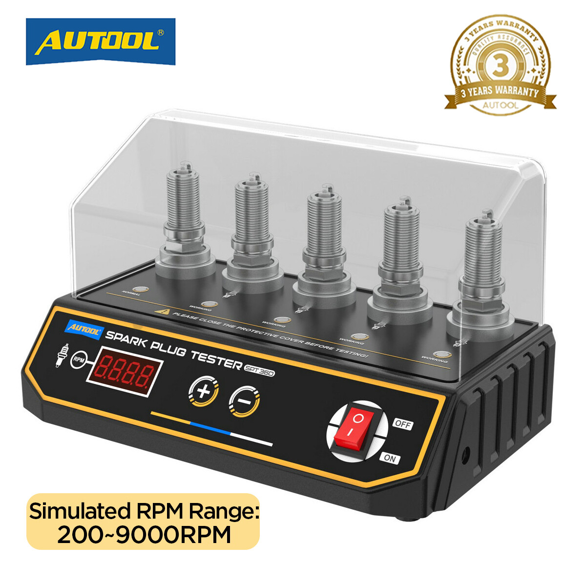 Car Spark Plug Tester Ignition 5 Holes Spark Plug Adjustable Test Hole Height