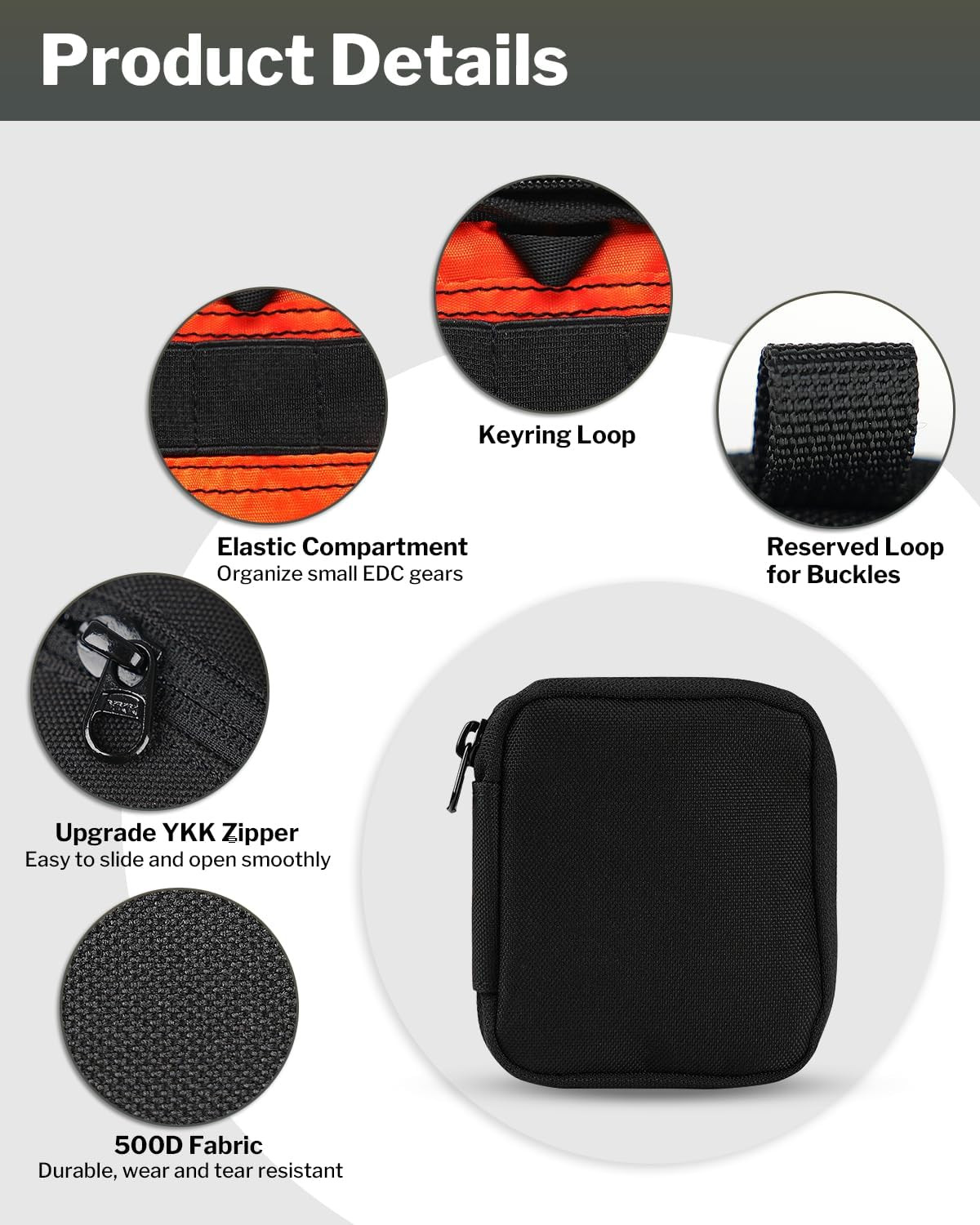 VE34 Mini EDC Organizer - Small Everyday Carry Pouch