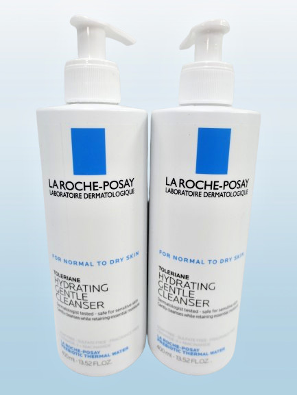 LA ROCHE POSAY TOLERIANE HYDRATING GENTLE CLEANSER 13.52 OZ NWOB 2PCS.