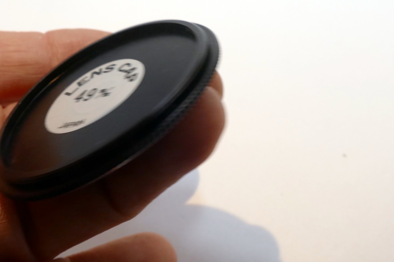 49mm Lens Front Cap for stacking, metal, screw in type