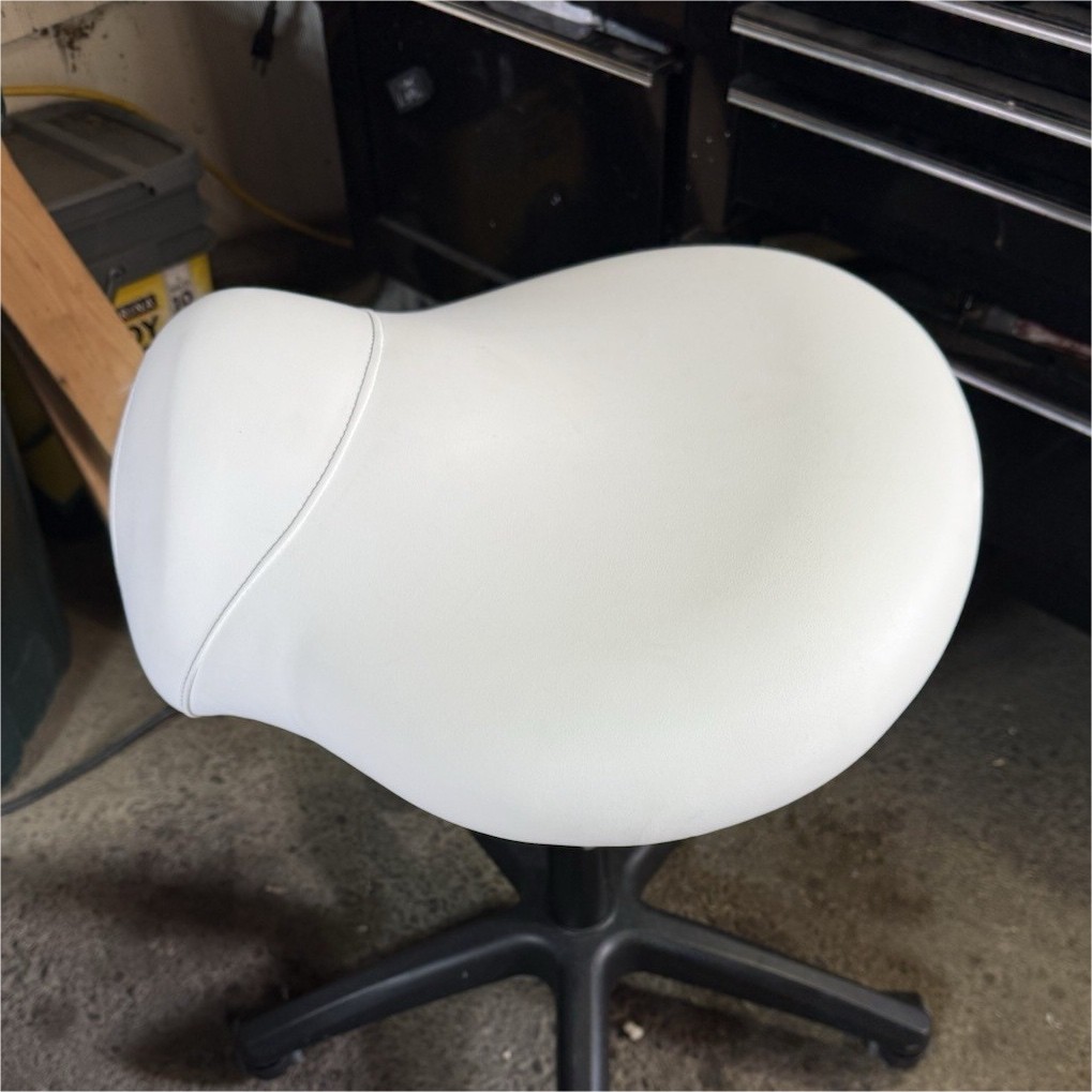 Oakworks Therapeutic Equipment Medical stool, dental Stool White saddle