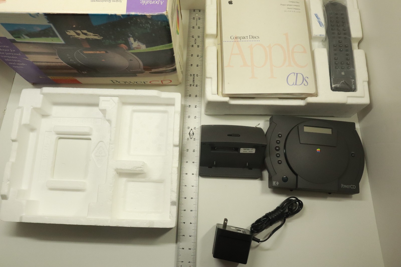 Apple PowerCD / Power CD Player, with Box (Read Description)