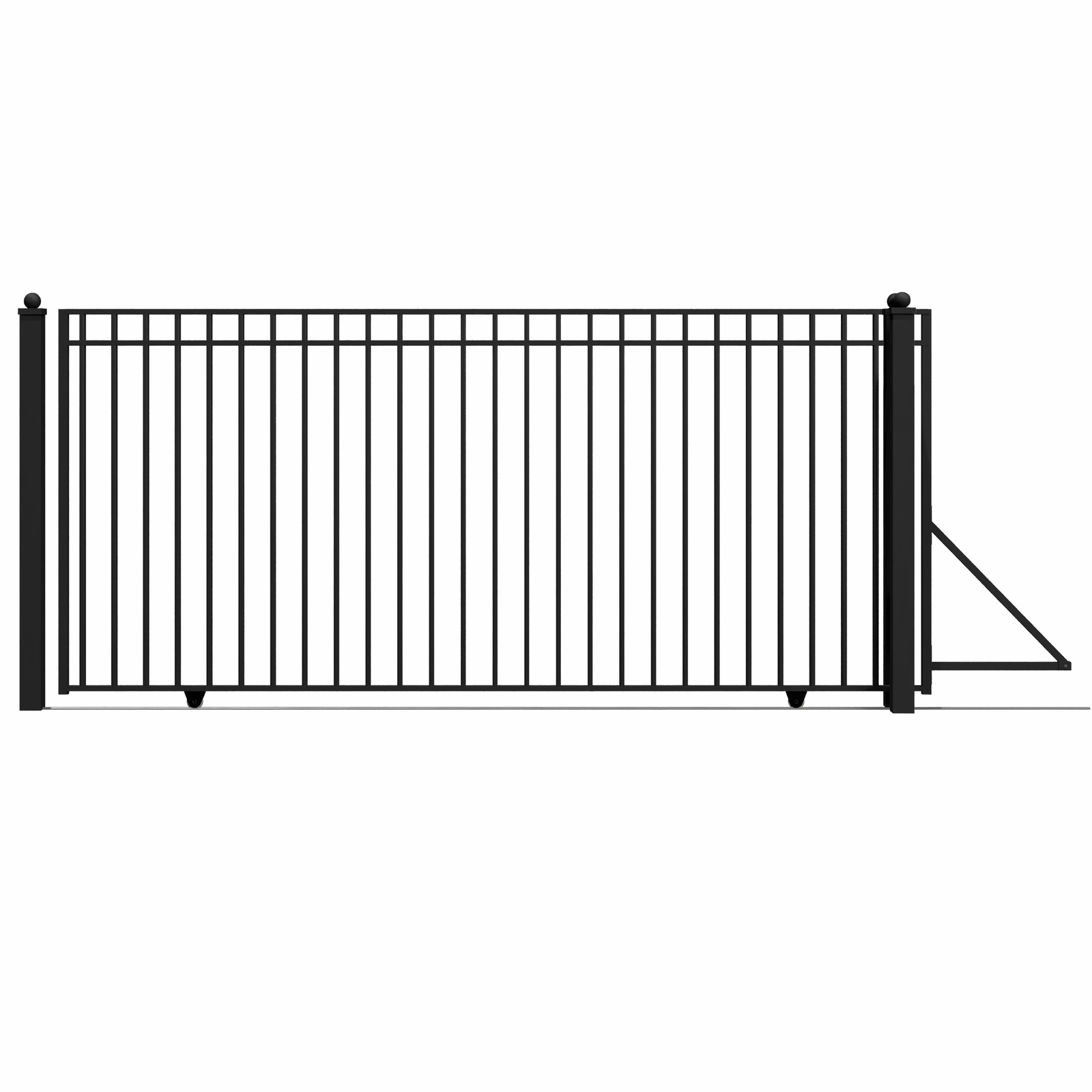 ALEKO Garden Yard Madrid Style Steel Single Sliding 14' Driveway Gate