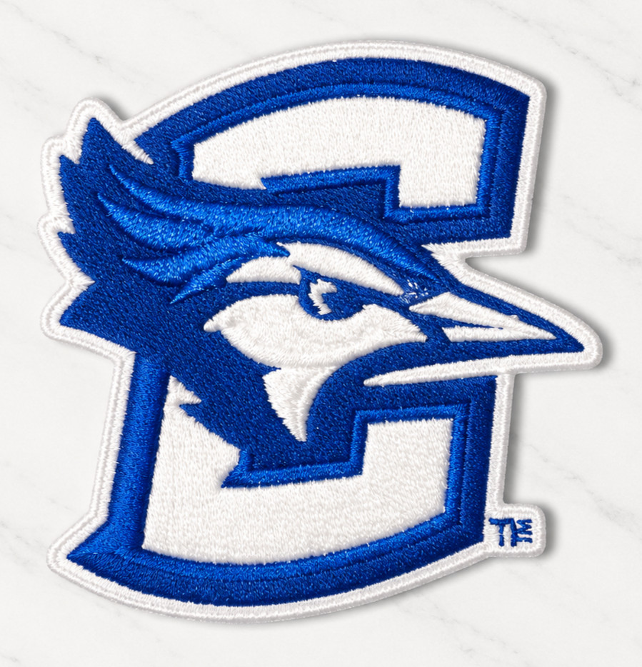 CREIGHTON BLUEJAYS NCAA EMBROIDERED IRON ON PATCH 2.5"X2.5" FREE SHIPPING