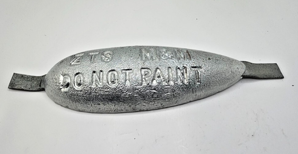 ZTS M&M MM06184K Zinc Teardrop Anode - Weld-on or Bolt-on