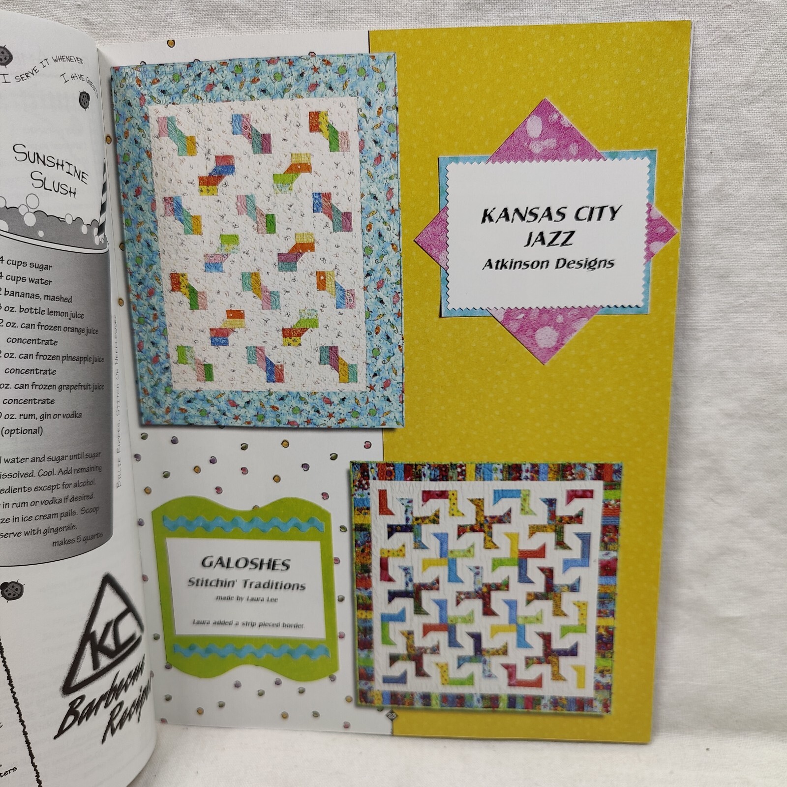 Kansan City Scrapbook Quilt Pattern Book Atkinson Designs 2002 Vintage