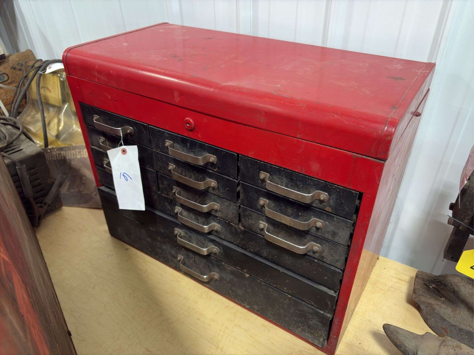12 Drawer Top Tool Box Chest 26 x 13 x 20.5H vintage toolbox rem line snap on