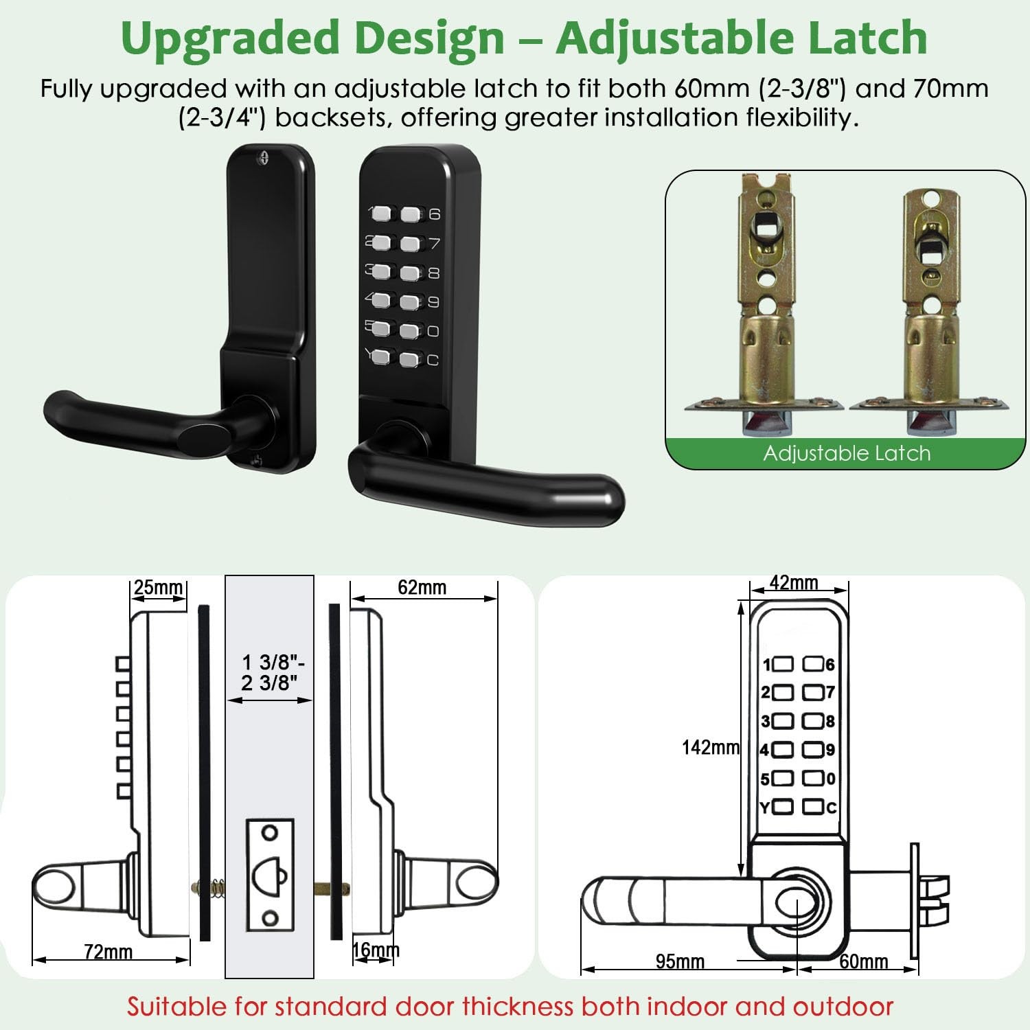 Bh Railing High-Security 12 Digit Keypad Mechanical - Mechanical