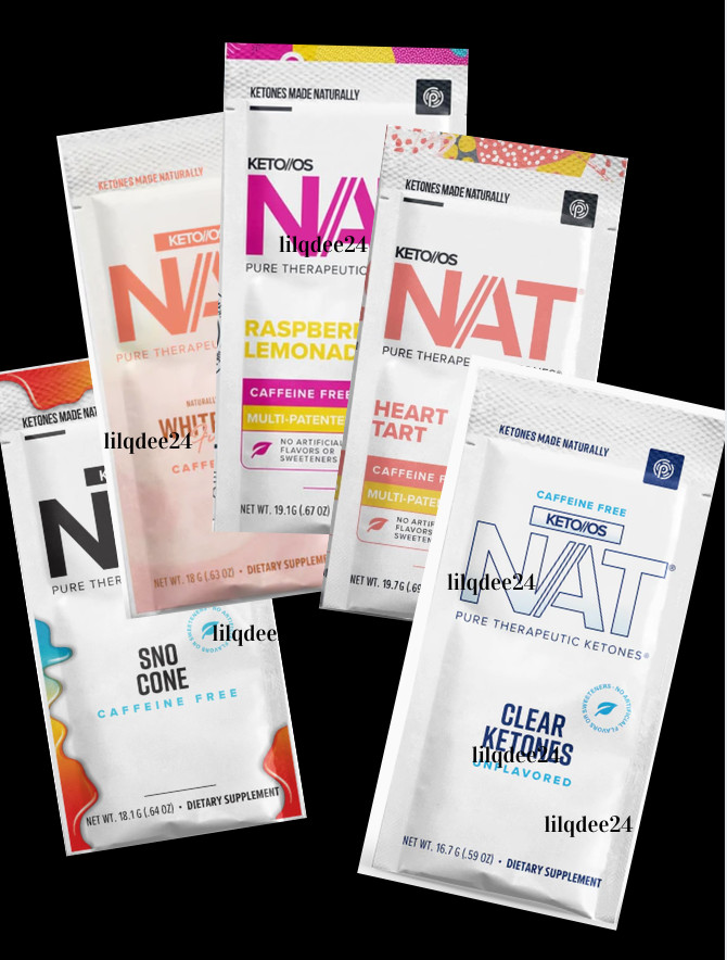 🔥Pruvit Keto OS NAT Ketones Caffeine Free w/Sno Cone, White Peach, Clear 5 pk