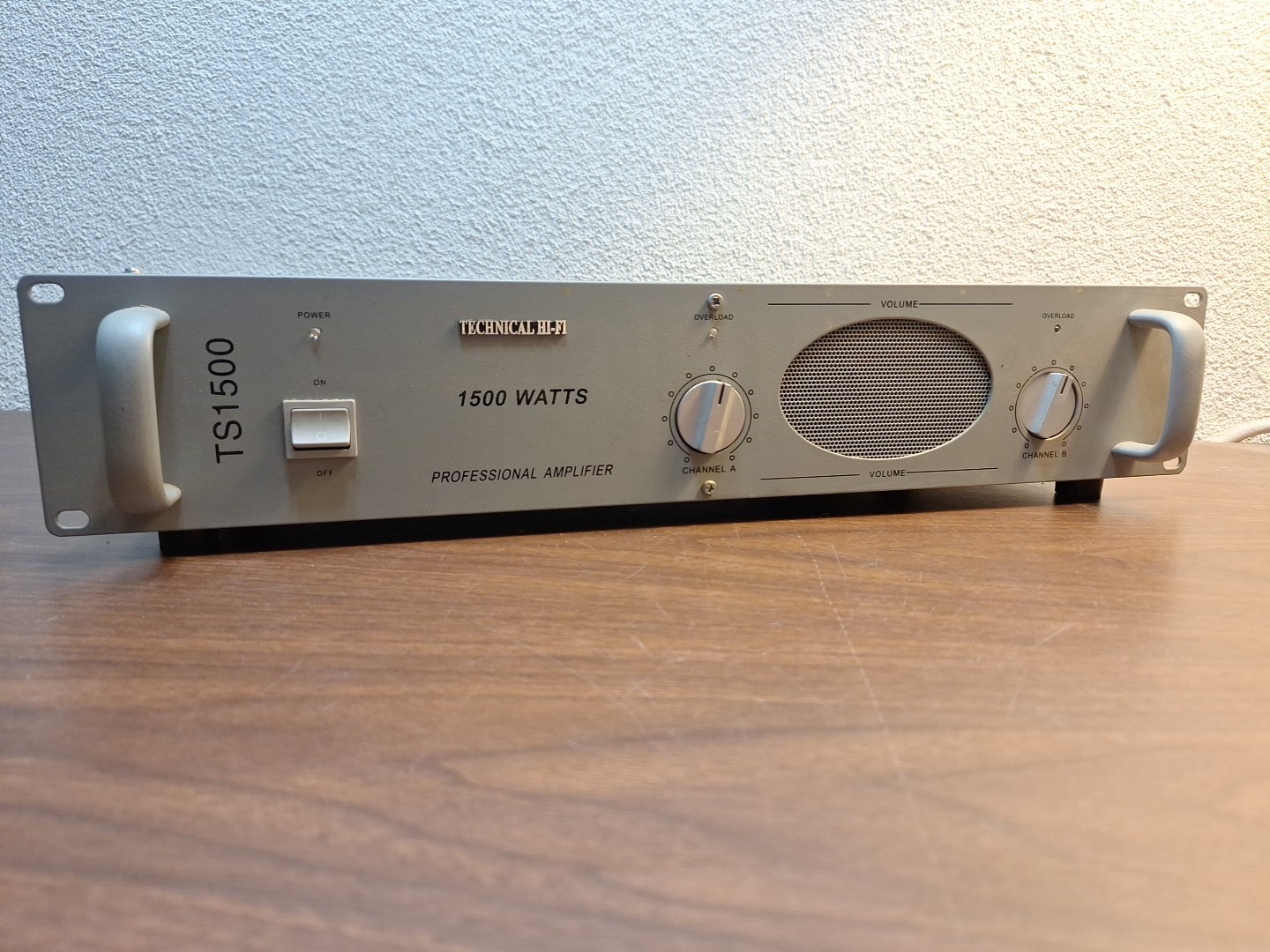 Technical Hi-Fi TS1500 Professional Power Amplifier NO POWER CORD