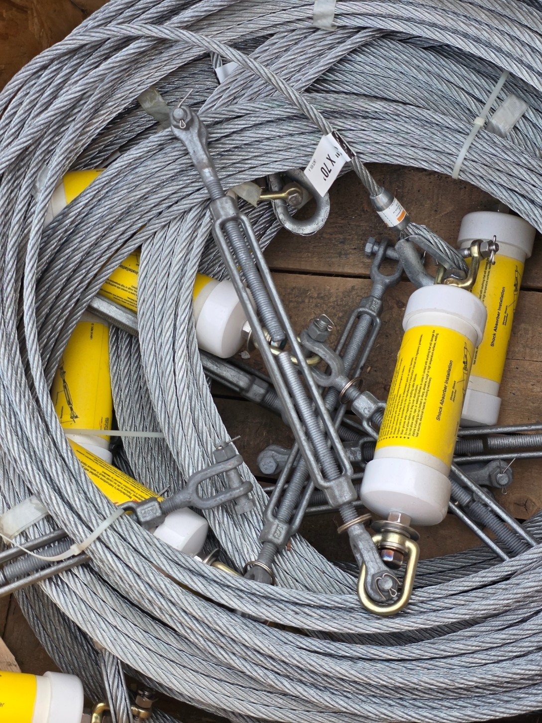 XTREME Miller 60FT SkyWalker Temporary Horizontal Lifeline Systems Kit DFCLL NEW