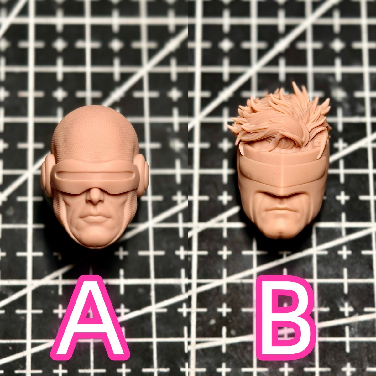 Unpainted 1/12 1/6 1/18 Future Cyclops Head Sculpt Carved Model Toys