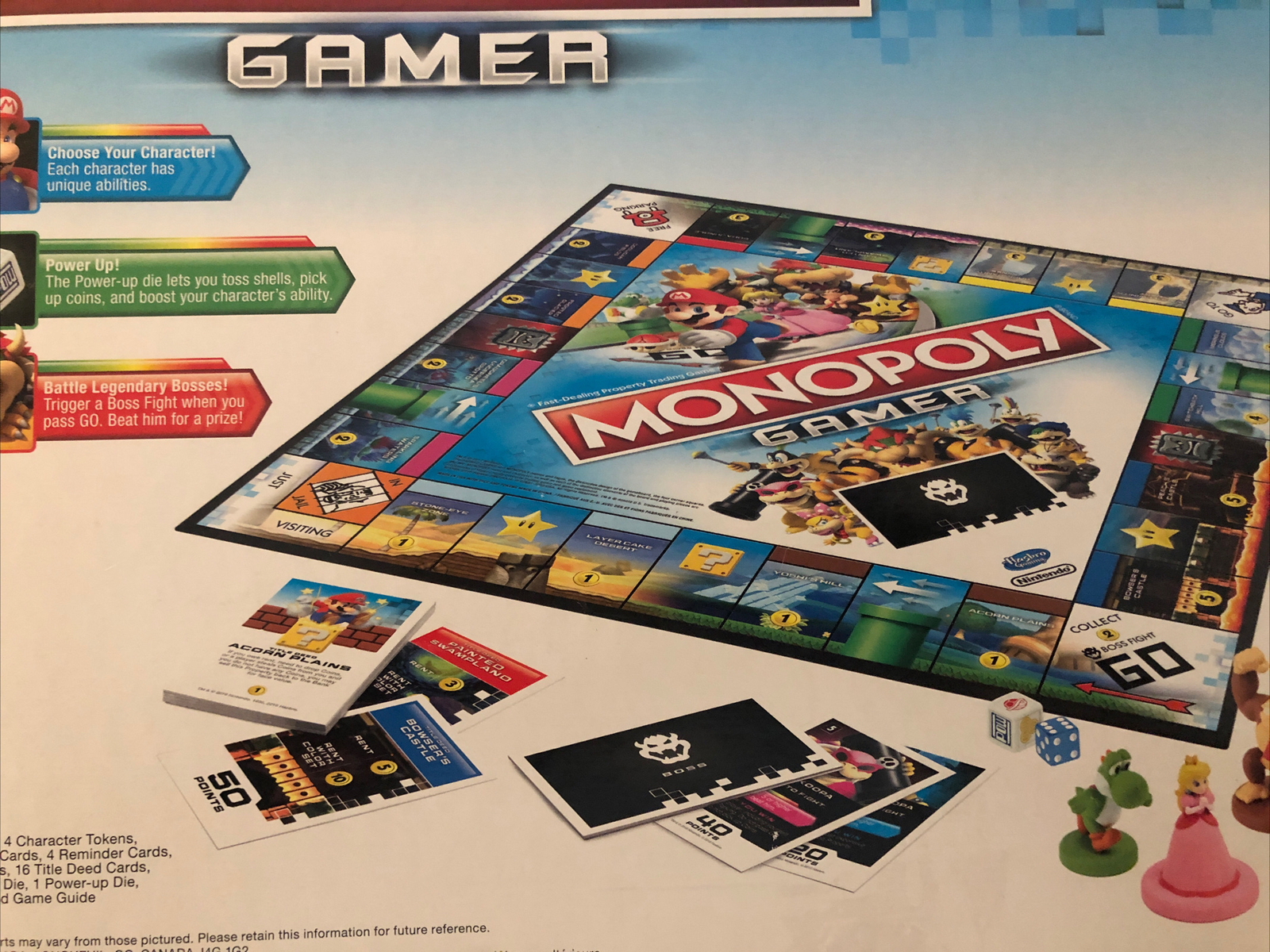 Monopoly Gamer Edition Board Game Nintendo Super Mario 100% Complete 2017 USA