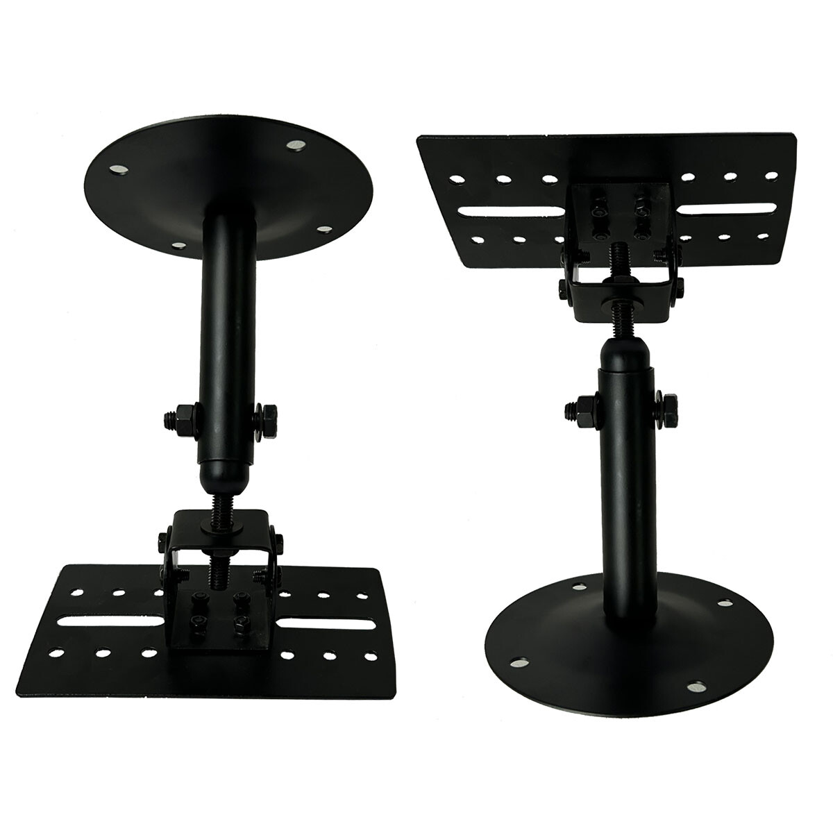 2Pcs PA Speaker Brackets Safe Distance Adjustment Stands Universal Ceiling Mount