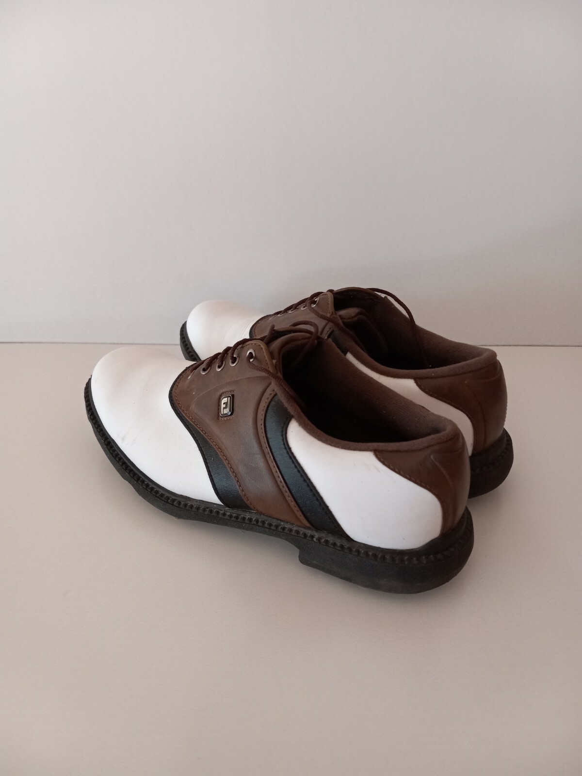 Footjoy 45330 Originals White & Brown Golf Shoes Mens Size 8 M