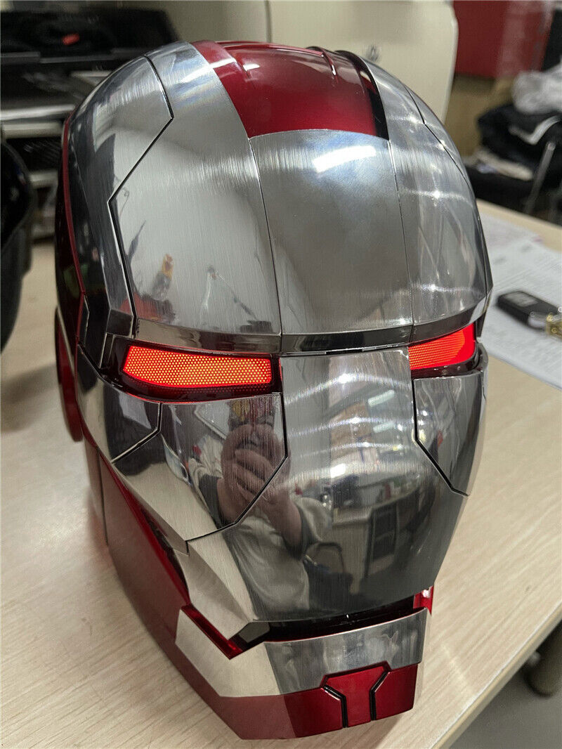 US StocK AUTOKING Iron Man MK5 Helmet Wearable Voice Control ABS Mask Cosplay