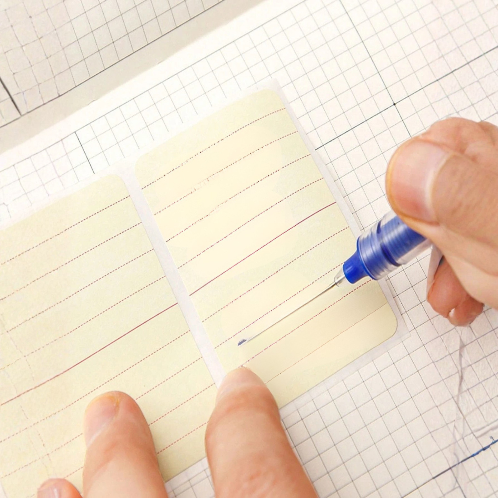 1 Roll Lined Mini Sticky Notes Super Sticking Power Memo Pads Back to School