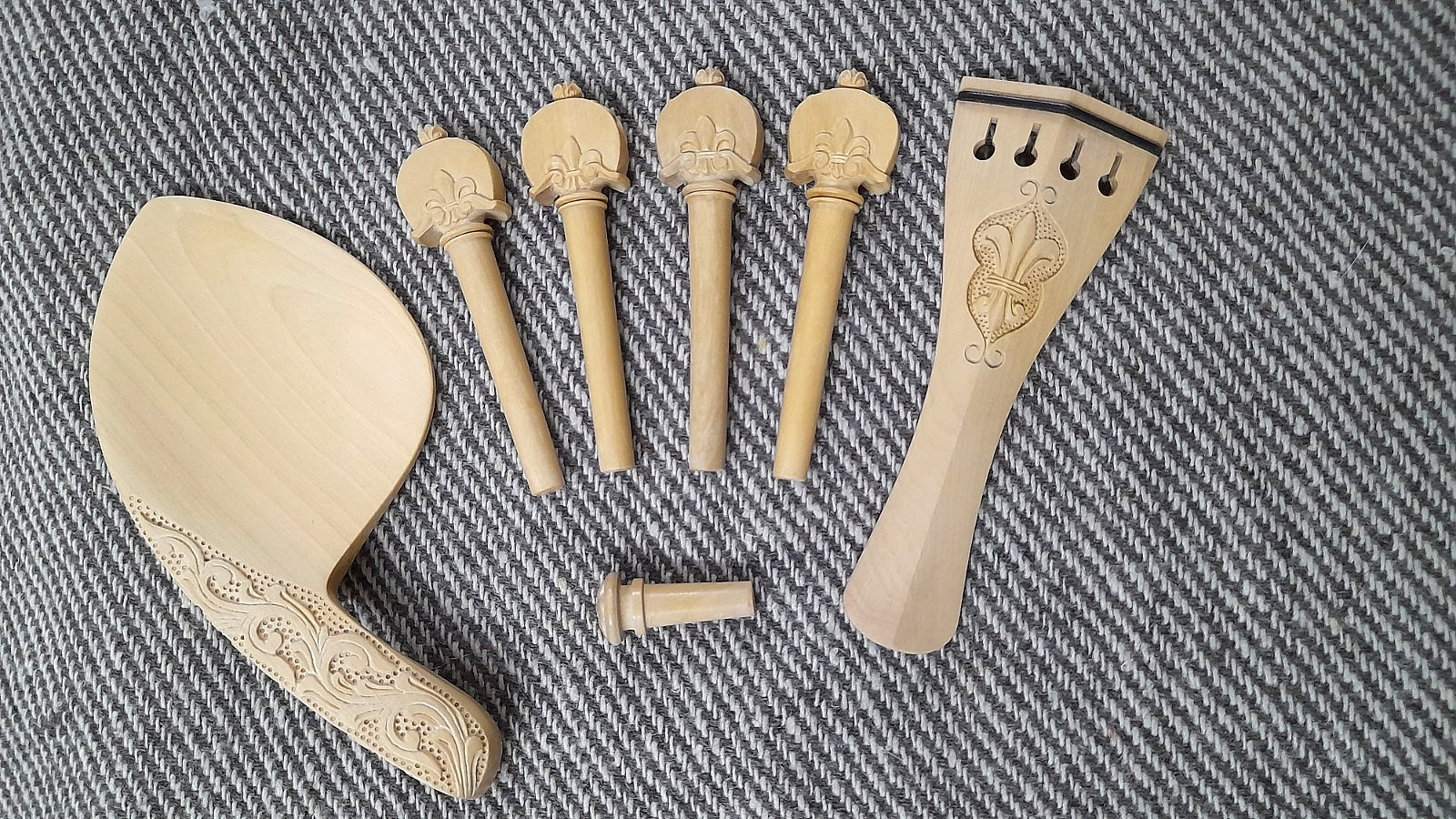 Violin Parts -4/4 Size in Boxwood Just Change the Looks of Fiddle Instrument👌