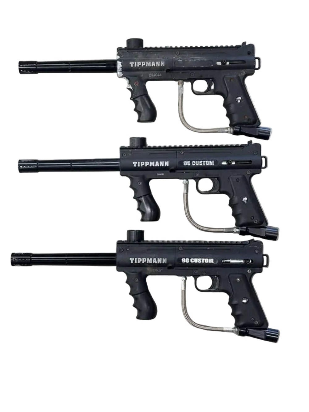 USED Lot of 3 Tippmann 98 PS Platinum Series Paintball Markers