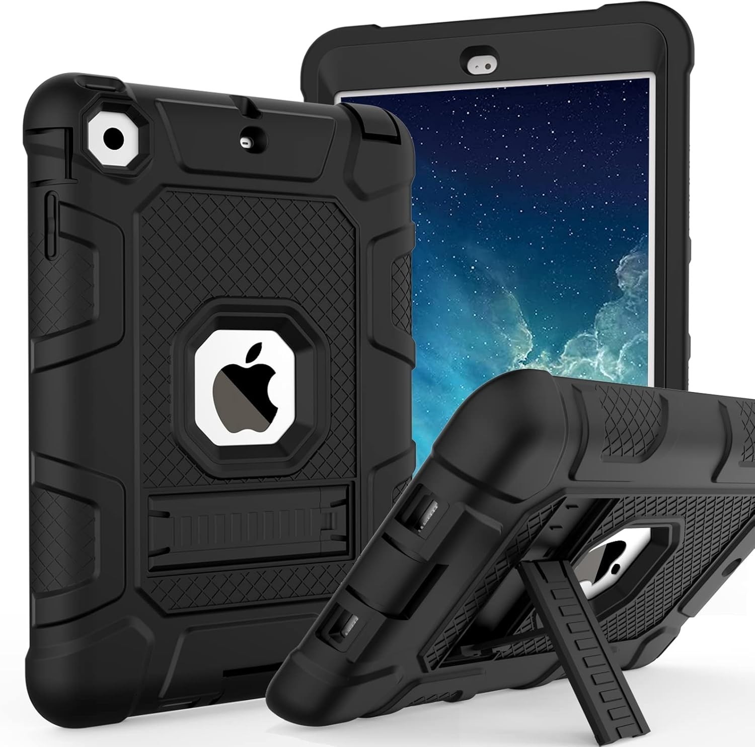 Funda para iPad de 9ª Generación, Compatible con iPad de 8ª y 7ª Generación, Neg